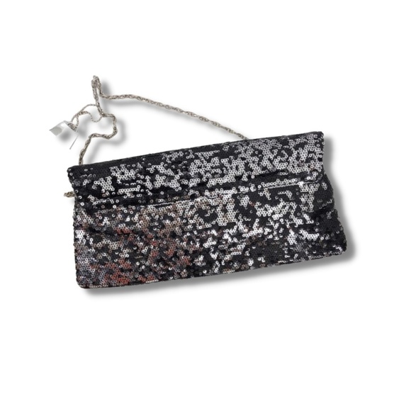 Jeanne Lottie Sequin Clutch With Chain Strap - Picture 3 of 6